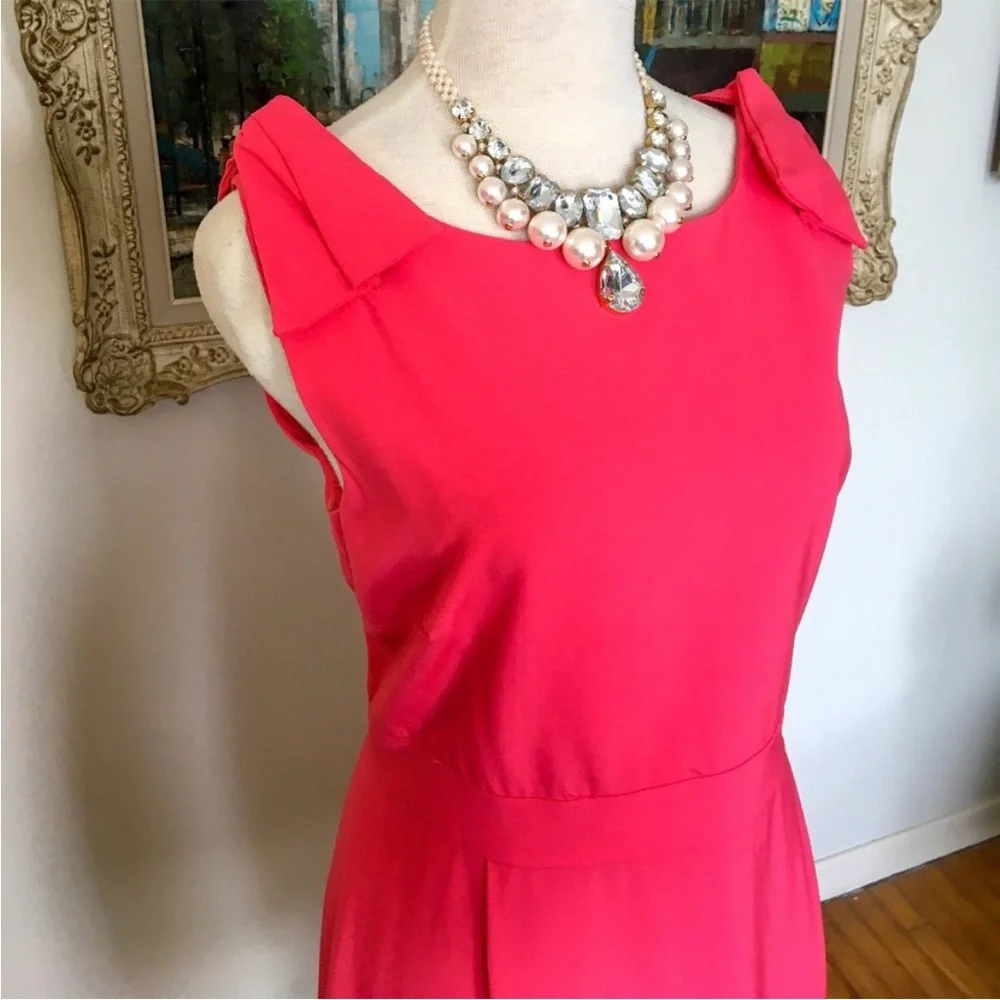 JCREW CORAL DRESS π - Picture 3 of 8